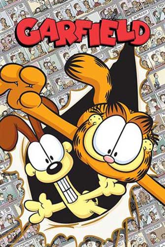Garfield & Odie - Retro Poster