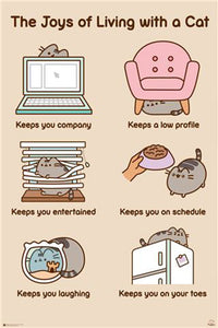 Pusheen - The Joys of Living with a Cat Poster