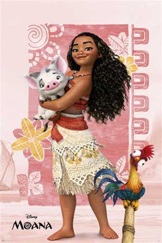 Disney - Moana and Friends Poster