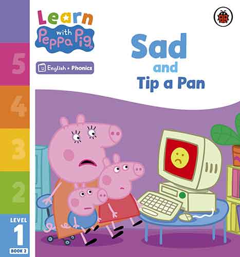 Learn with Peppa Phonics Level 1 Book 2 - Sad and Tip a Pan (Phonics Reader)