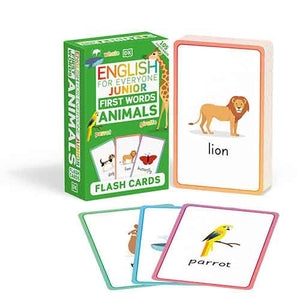 English for Everyone Junior First Words Animals Flash Cards