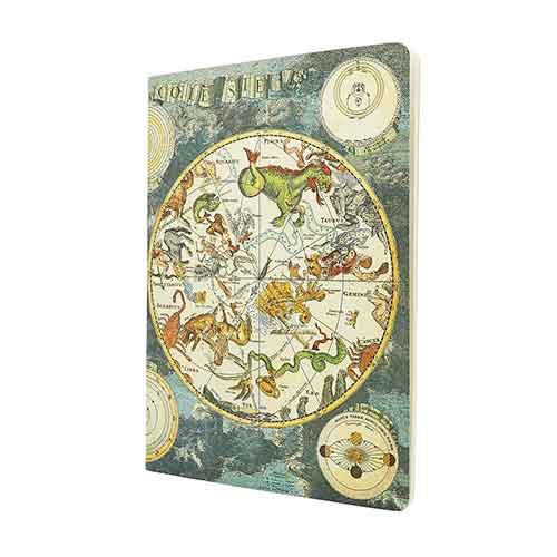 Celestial Planisphere A4 Lined (Early Cartography) Cahier