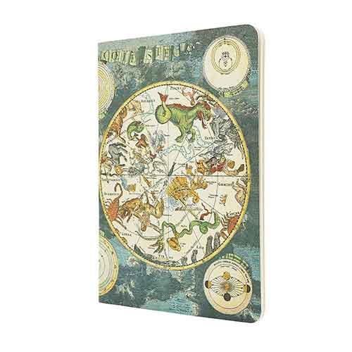 Celestial Planisphere A5 Grid (Early Cartography) Cahier