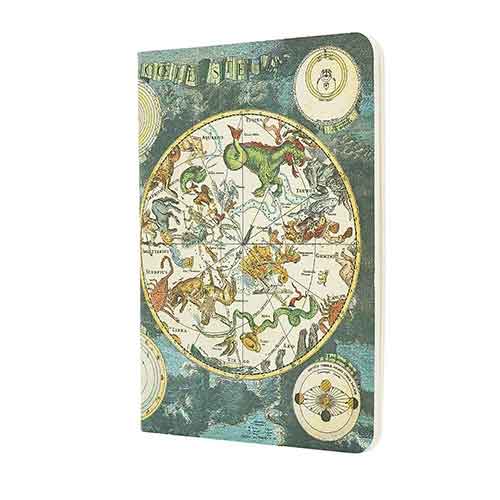 Celestial Planisphere A6 Lined (Early Cartography) Cahier