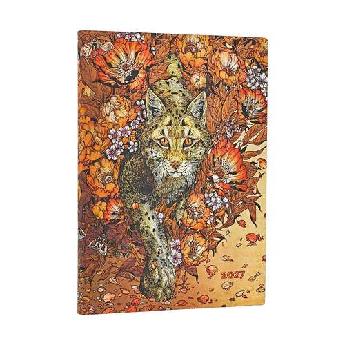 2027 Lynx Rising (Erica Williams Art) Midi 12-Month Softcover Dayplanner (Elastic Band Closure) Horizontal
