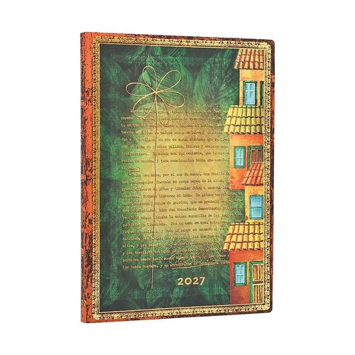 2027 Garcia Marquez, One Hundred Years of Solitude (Embellished Manuscripts Collection) Midi 12-Month Softcover Dayplanner (Elastic Band Closure) Vertical