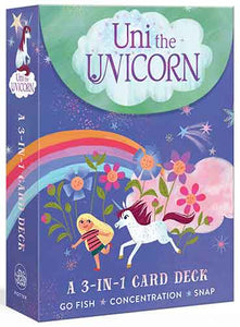 Uni the Unicorn: A 3-in-1 Card Deck : Card Games Include Go Fish, Concentration, and Snap