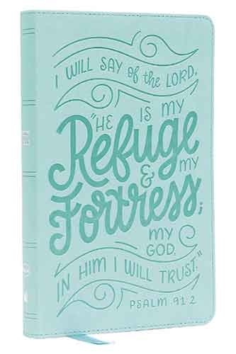 NKJV Thinline Youth Edition Bible, Verse Art Cover Collection, Red Letter, Comfort Print [Teal]