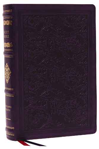 KJV Wide-Margin Reference Bible, Sovereign Collection, Red Letter, Comfort Print [Purple]