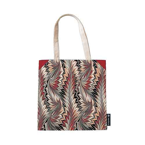 Rubedo (Cockerell Marbled Paper) Canvas Bag