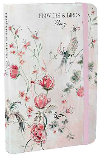 Flowers & Birds Peony A6 Notebook