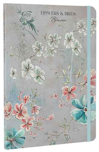 Flowers & Birds Blossom A5 Notebook