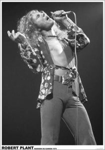 Led Zeppelin - Robert Plant Madison Sq Garden 1975 Poster