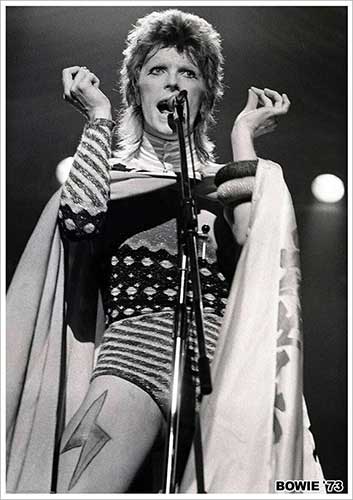 David Bowie - Ziggy Stardust Live 1973 Poster