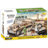 Cobi: World War 2 - SD. KFZ. 10 & Field Kitchen Vehicle Construction Brick Set (367 Pieces)