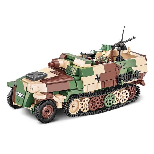 World War 2 - Sd.Kfz.251/9 Stummel Half-Track Construction Set (485 Piece Kit)