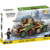 Cobi: World War 2 - Sd.Kfz. 234/2 Puma Vehicle Construction Brick Set (470 Pieces)