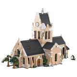 World War 2 - Sainte-Mere-Eglis Church Construction Set (2280 Piece Kit)