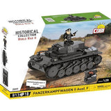 World War 2 - Panzerkampfwagen II Ausff Construction Set (813 Piece Kit)