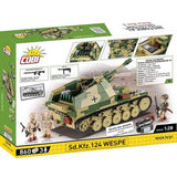World War 2 - Sd.Kfz.124 Wespe Exclusive Construction Set (860 Piece Kit)