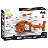 Cobi - Bell 407 Coast Guard Helicopter 1:48 Scale Construction Set (210 Piece Kit)