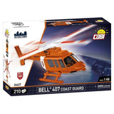 Cobi - Bell 407 Coast Guard Helicopter 1:48 Scale Construction Set (210 Piece Kit)