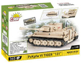World War 2 - Pzkpfw VI Tiger "131" Construction Set (340 Piece Kit)