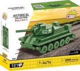 World War 2 - T-34/76 Tank Construction Set (101 Piece Kit)