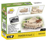 World War 2 - Panzer III Ausf.L Construction Set (82 Piece Kit)