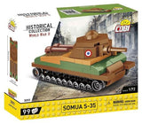 World War 2 - Somua S-35 Tank Construction Set (99 Piece Kit)