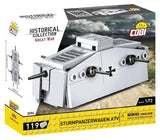 World War 2 - Sturmpanzerwagen A7V Construction Set (119 Piece Kit)
