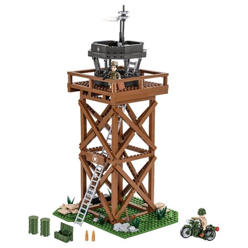 World War 2 - U.S. Control Tower Construction Set (664 Piece Kit)