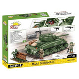 World War 2 - M4A1 Sherman Construction Set (663 Piece Kit)