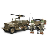 World War 2 - Willys MB & Trailer Construction Set (200 Piece Kit)