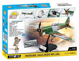 World War 2 - Morane-Saulnier MS.406 Construction Set (317 Piece Kit)