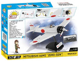 World War 2 - Mitsubishi A6M2 Zero-Sen Construction Set (347 Piece Kit)