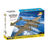 World War 2 - Lockheed P-38H Lightning Construction Set (652 Piece Kit)
