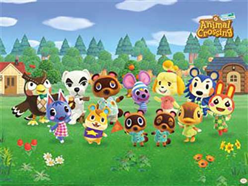 Animal Crossing - NH Village 30 x 40cm Art Print