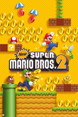 Nintendo Super Mario Brothers 2 Poster