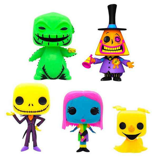 The Nightmare Before Christmas - Black Light Pop! Vinyl Figure - Set of 5