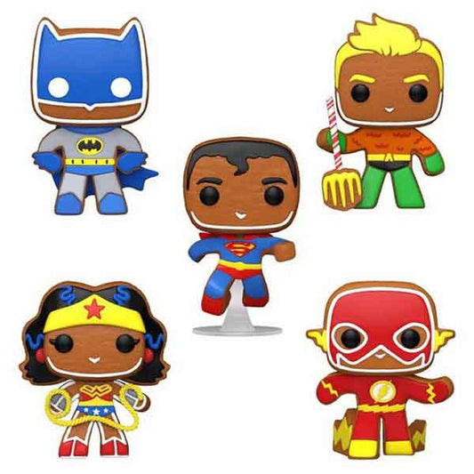 DC Comics - Gingerbread Heroes Pop! Vinyl Figure - Set of 5