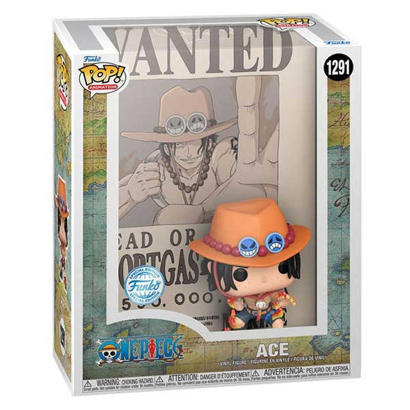 One Piece - Portgas D Ace Wanted Pop! Cover Deluxe Vinyl Figure