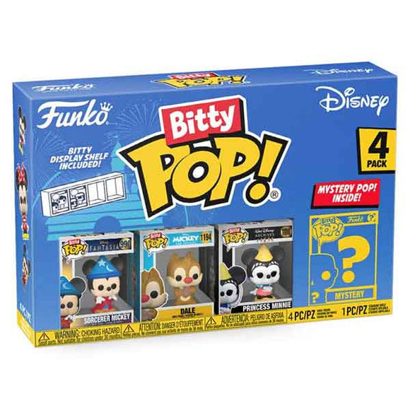 Disney - Sorcerer Mickey & Friends Bitty Pop! Vinyl Figures - Set of 4