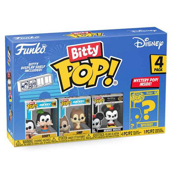Disney - Goofy & Friends Bitty Pop! Vinyl Figures - Set of 4