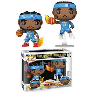 NBA JAM: Nuggets - Allen Iverson & Carmelo Anthony 8-Bit Pop! Vinyl Figures - Set of 2