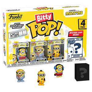 Minions - Roller Skating Stuart Bitty Pop! Vinyl Figures - Set of 4