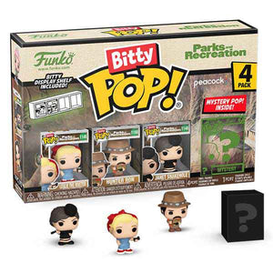 Parks & Recreation - Leslie Bitty Pop! Vinyl Figures - Set of 4