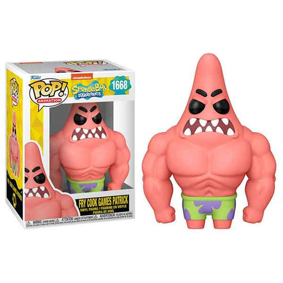 Spongebob: 25th Anniversary - Fry Cook Games Patrick Pop! Vinyl Figure