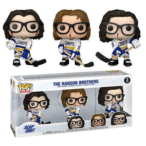 Slap Shot - The Hansons: Steve, Jack, Jeff Pop! Vinyl Figures - Set of 3