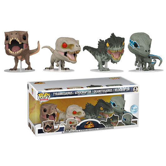 Jurassic World 3 Pop! Vinyl Figure - Set of 4